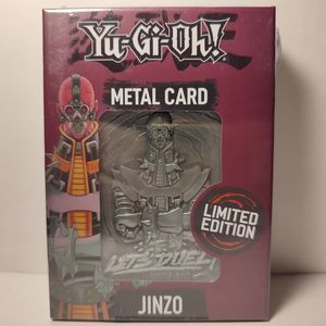 Yugioh Jinzo Pharaoh's Servant Metal Card Silver Ingot Official Collectible
